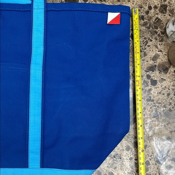 Shorebags 2Elegant Blue and Cream Tote Bag and small bag - Picture 7 of 10